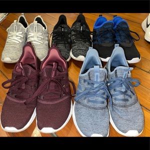 Adidas Cloud foams, black and blue are brand new never worn